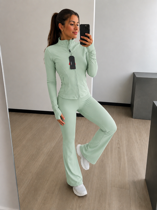Conjunto deportivo Verde Pastel