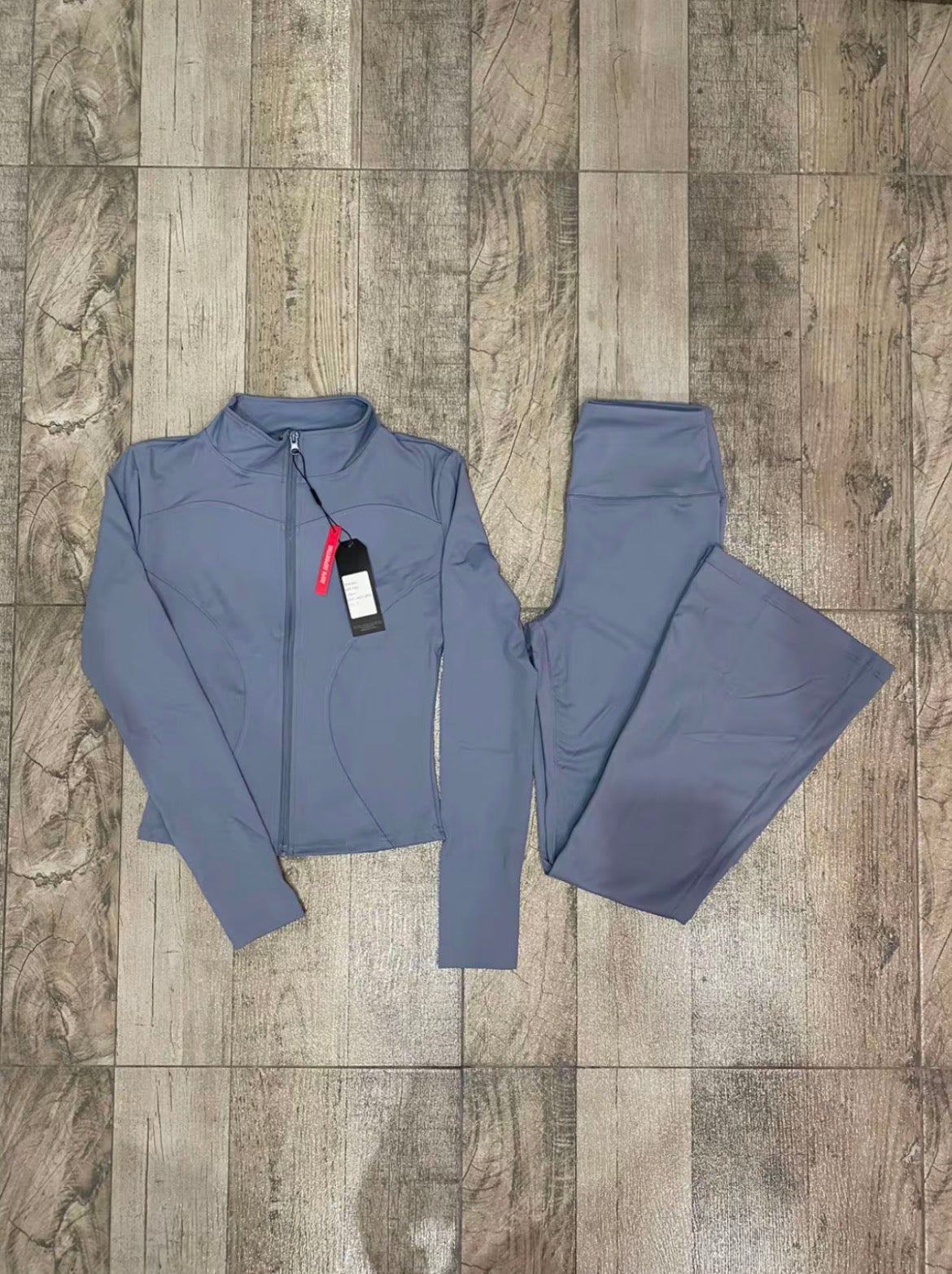 Conjunto deportivo Celeste Pastel