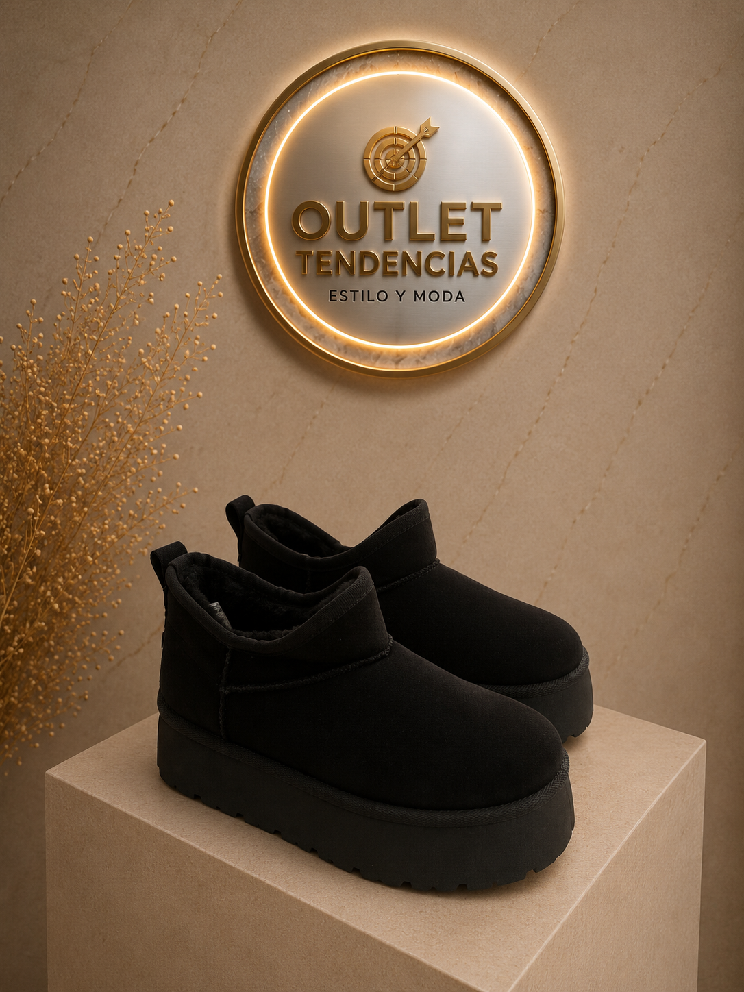 Pantubota sencilla negra