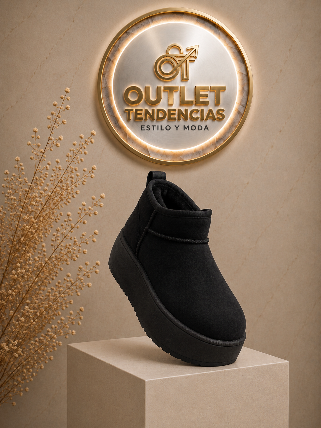 Pantubota sencilla negra