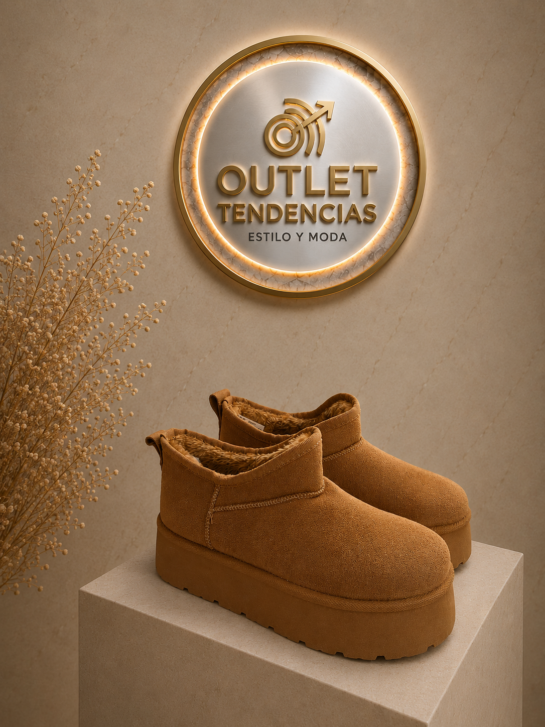 Pantubota sencilla camel