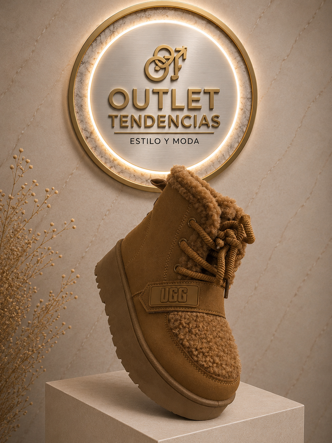 Pantubotas UGG Camel