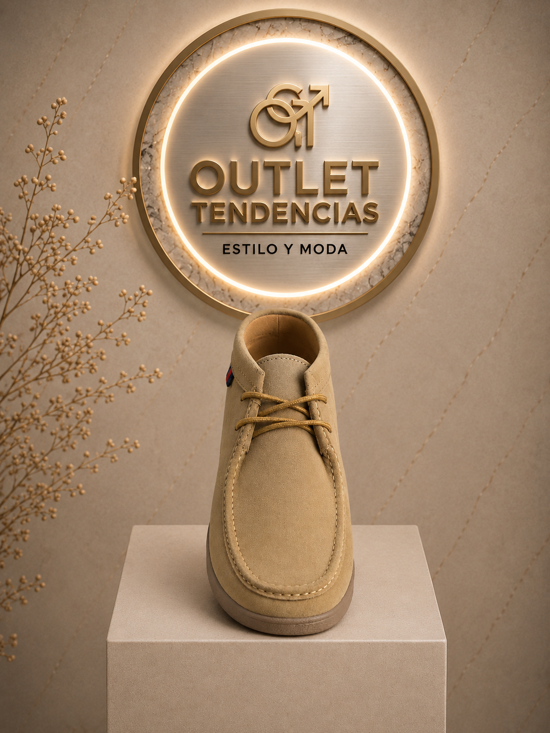 Zapato Hombre Modelo Nadeli Khaki