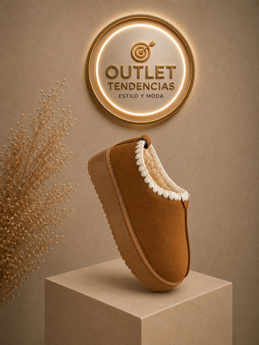 Pantubota corta Camel